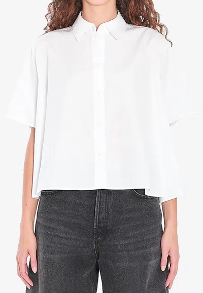 Loewe Short-sleeved Trapeze Shirt In White