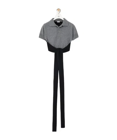LOEWE LOEWE OPEN BACK POLO SWEATER