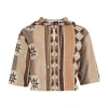 Loewe Jacquard Cotton Blend Hoodie In Beige