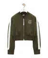 Loewe Short Stand-neck Casual Jacket In Green