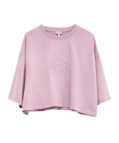 Loewe Short T-shirt In Pink