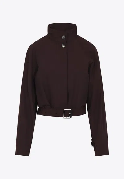 LOEWE SHORT TRENCH COAT WITH BELT