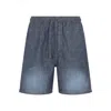 Loewe Bermuda Shorts With Back Pockets And Elastic Waistband In Blue