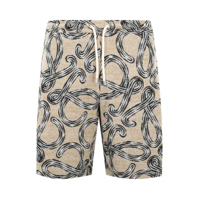 Pre-owned Loewe Shorts 'beige/black' | Tan | Men's Size L In Brown