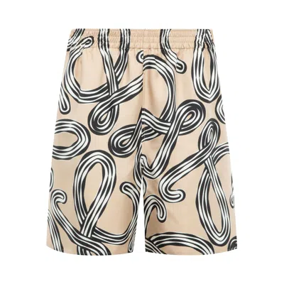 Pre-owned Loewe Shorts 'beige/black' | Tan | Women's Size M In Brown