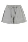 Loewe Powder Blue Twill Shorts In Gray