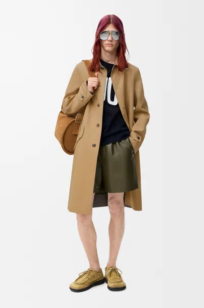 Loewe Shorts In Nappa Lambskin Size: Xl For Man In Brown