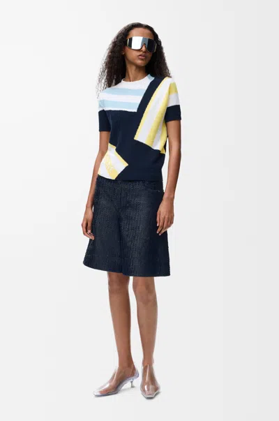 Loewe Shorts In Nappa Lambskin Size:40 For Woman In Multi