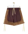Loewe Shorts In Technical Fabric In Brown