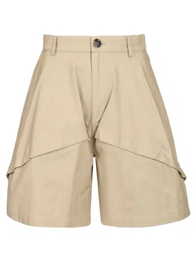 Loewe Shorts Trousers Beige In Brown