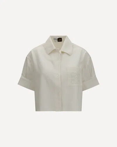 Loewe Short-sleeve Denim Shirt  X Paula's Ibiza In Green