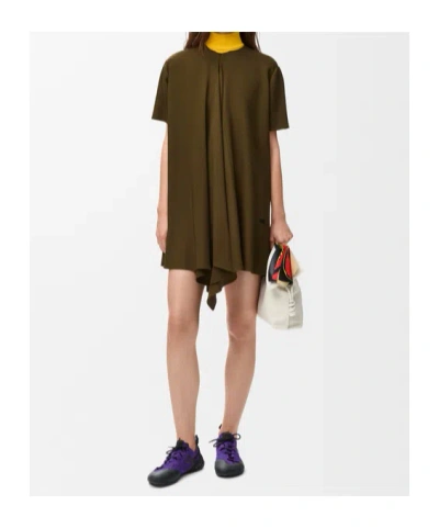 Loewe Short-sleeved Dress In Green