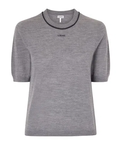 Loewe Short-sleeved T-shirt In Gray