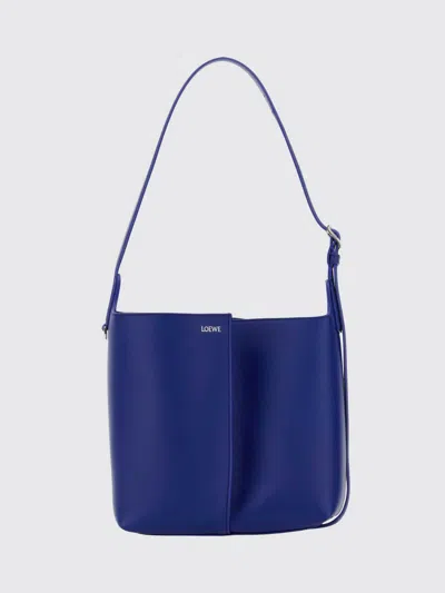 Loewe Shoulder Bag Woman Color Blue In White