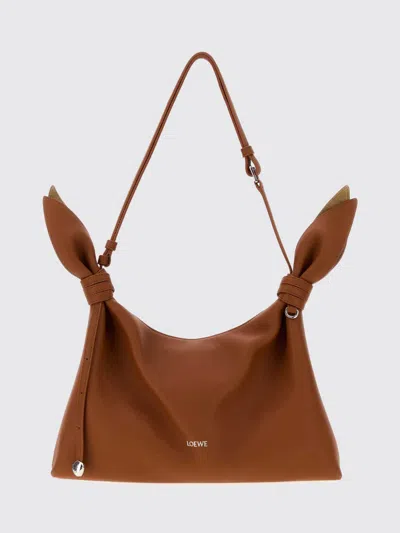 Loewe Shoulder Bag Woman Colour Orange In Brown