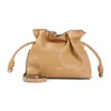 Loewe Flamenco Mini Leather Clutch In Beige