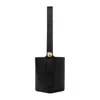 Loewe Black Calf Skin Pebble Bucket Medium Shoulder Bag In Black