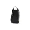 Loewe Hammock Slice Leather Shoulder Bag In Black