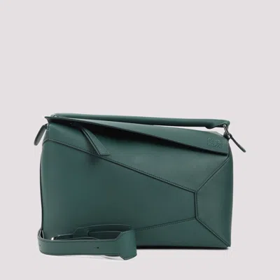 Loewe Puzzle Edge New Large Shoulder Bag Men In Green