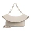 Loewe Womens Ola Medium Leather Cross Body Bag Sand In White