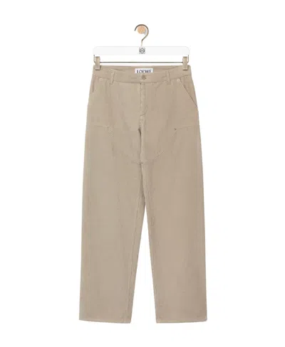 Loewe Side Bag Overalls Casual Trousers In Nude