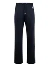 Loewe Side-stripe Drawstring Trousers In Blue