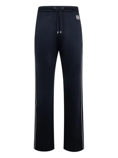 Loewe Side-stripe Drawstring Trousers In Blue