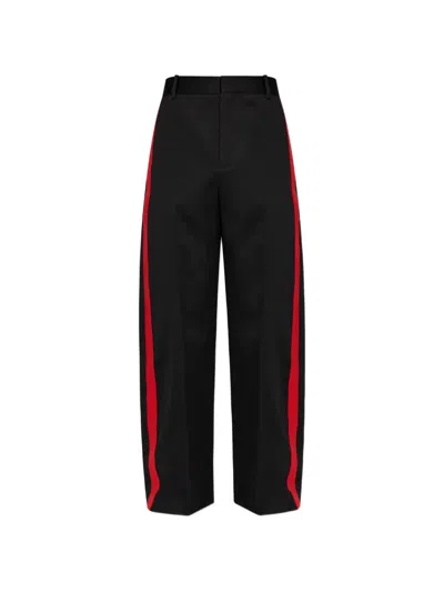 Loewe Side-stripe Trousers In Black