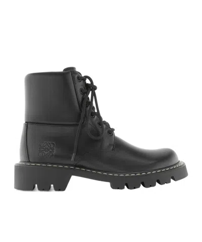 LOEWE LOEWE SIERRA COMBAT ANKLE BOOTS