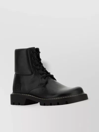 Loewe Sierra Ankle Boots With Round Toe And Chunky Sole