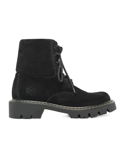 Loewe Sierra Short Boots In Black