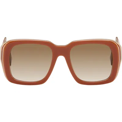 Loewe オレンジ Signature サングラス In Pink