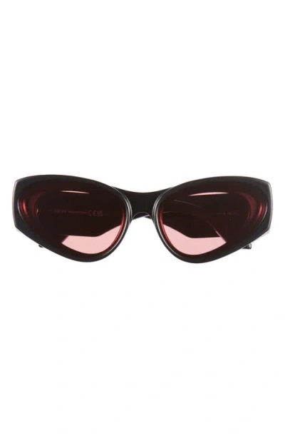 Loewe Signature 52mm Cat Eye Sunglasses In Multi