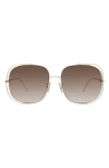 Loewe Signature 57mm Gradient Rectangular Sunglasses In Multi