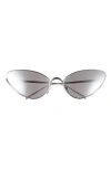 Loewe Signature 58mm Cat Eye Sunglasses In Gray