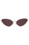 Loewe Signature 58mm Cat Eye Sunglasses In Pink