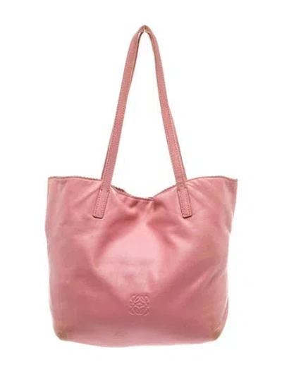 Pre-owned Loewe Signature Anagram Mini Vintage In Pink