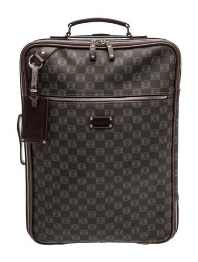 Pre-owned Loewe Signature Anagram Trolley Vintage In Brown