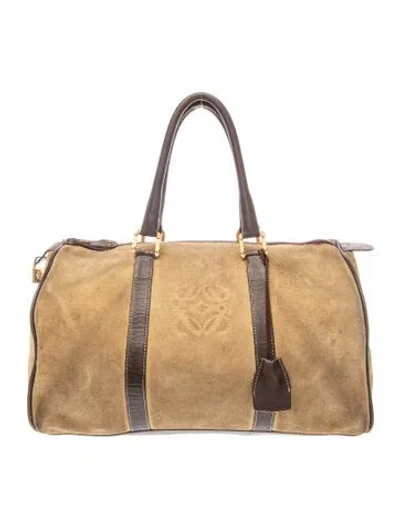 Pre-owned Loewe Signature Anagram Vintage In Neutral
