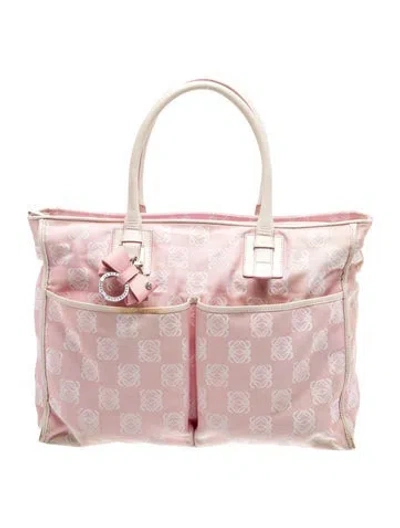 Pre-owned Loewe Signature Anagram Vintage In Pink