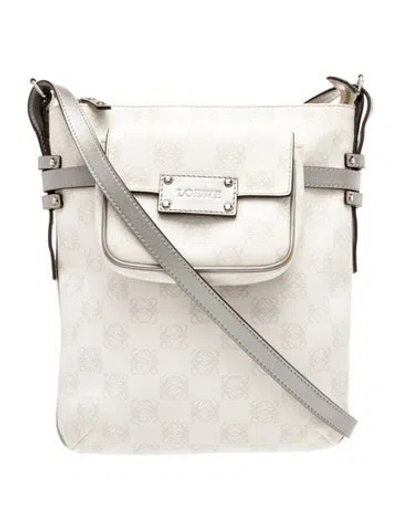 Pre-owned Loewe Signature Anagram Vintage In White