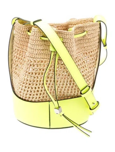 Pre-owned Loewe Signature Bucket Bag In Neutral