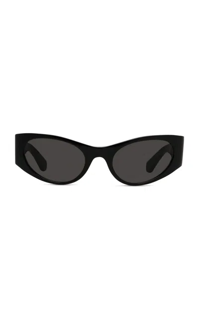 Loewe Signature Cat-eye Acetate Sunglasses In Black