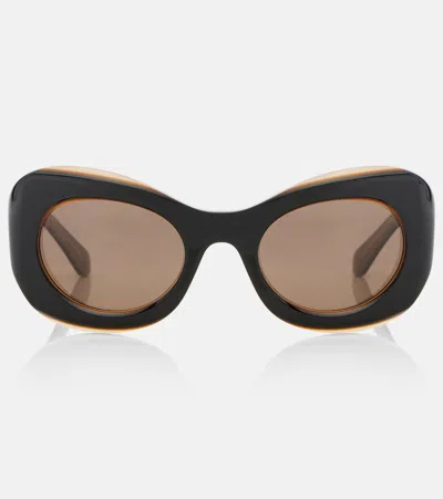 Loewe Signature Cat-eye Sunglasses In Black