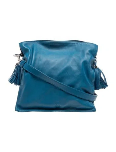 Pre-owned Loewe Signature Flamenco Tassel In Blue
