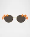 Loewe Signature Floral Metal Sunglasses