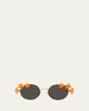Loewe Signature Floral Metal Sunglasses