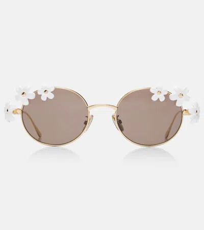 LOEWE SIGNATURE FLORAL ROUND SUNGLASSES