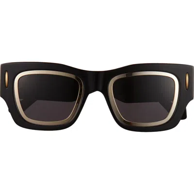 Loewe Signature Geometric Sunglasses In Black