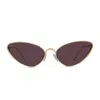 Loewe Lunettes De Soleil Shooting Star En Acier Inoxydable In Pink
